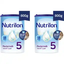 Albert Heijn Nutrilon 5 peutermelk 2-3 jaar 2-pack aanbieding