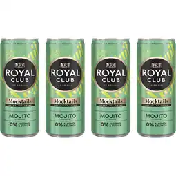 Albert Heijn Royal Club Mojito 0% 4-pack aanbieding