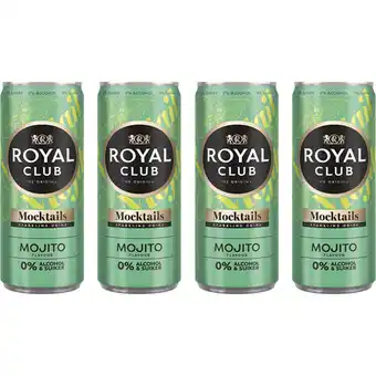 Albert Heijn Royal Club Mojito 0% 4-pack aanbieding