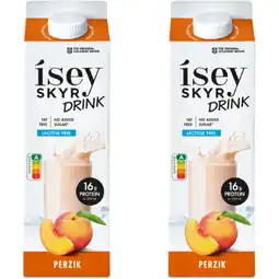 Albert Heijn Isey Skyr drink perzik 2-pack aanbieding