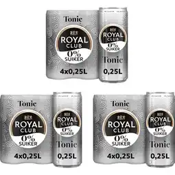 Albert Heijn Royal Club Tonic 0% suiker 12-pack aanbieding