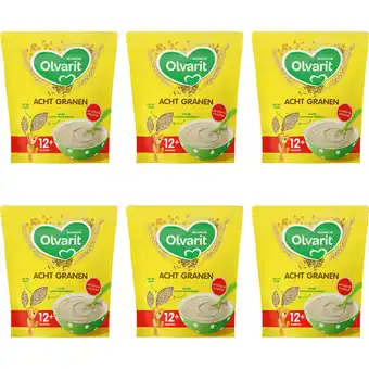 Albert Heijn Olvarit Acht granen 12m+ 6-pack aanbieding