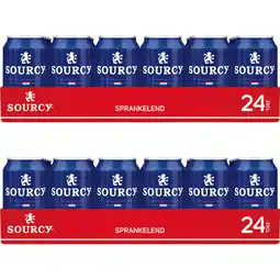 Albert Heijn Sourcy Mineraalwater met koolzuur 48-pack aanbieding