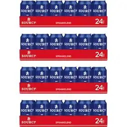 Albert Heijn Sourcy Mineraalwater met koolzuur 96-pack aanbieding