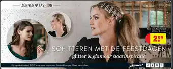 Kruidvat Klik-klak haarspeld glitter 4 stuks aanbieding