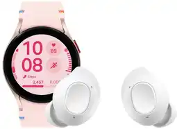 Coolblue Samsung Galaxy Watch FE Roze + Buds FE Wit aanbieding