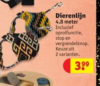 Kruidvat Dierenlijn 4,8 meter aanbieding