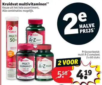 Kruidvat Multivitaminen aanbieding