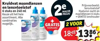 Kruidvat Maandlenzen en lensvloeustof aanbieding