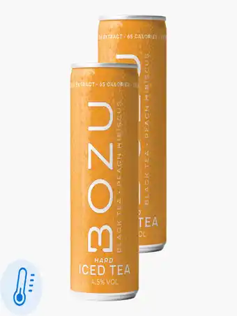 Flink Bozu Hard Iced Tea Peach 4,5% 25cl 2x aanbieding