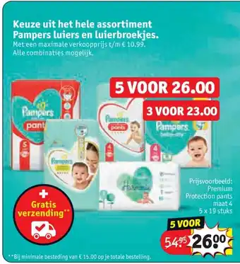 Kruidvat Keuze uit het hele assortiment Pampers luiers en luierbroekjes aanbieding