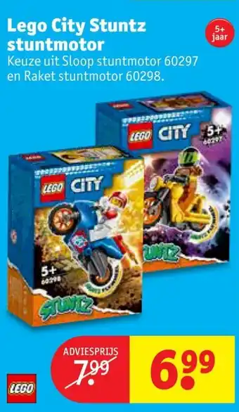 Kruidvat Lego City Stuntz stuntmotor aanbieding