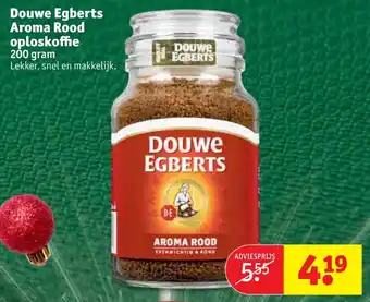 Kruidvat Douwe Egberts Aroma Rood oploskoffie 200g aanbieding