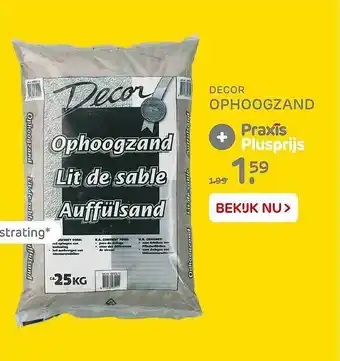 Praxis Decor Ophoogzand aanbieding