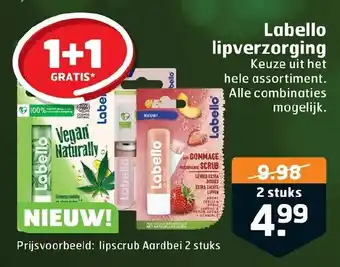 Trekpleister Labello Lipverzorging 1+1 aanbieding