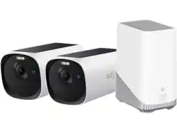 MediaMarkt Eufy Cam E40 2-cam Kit (homebase 3) Slimme Buitencamera Wit aanbieding