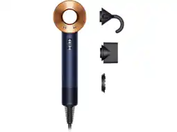 MediaMarkt Dyson Supersonic Straight + Wavy Blue/copper Föhn Blauw aanbieding