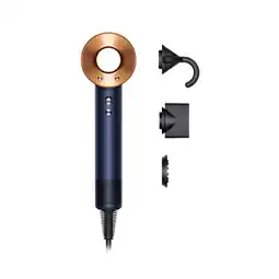 MediaMarkt Dyson Supersonic Straight + Wavy Blue/copper Föhn Blauw aanbieding