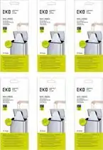 Bol.com EKO afvalzakken type D 18-21 liter - 6 Rolllen x 20 zakken aanbieding