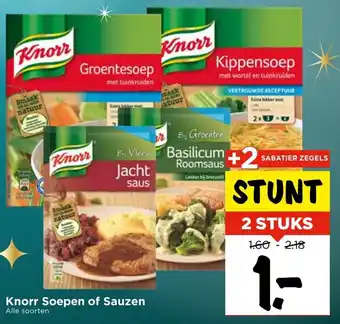 Vomar Voordeelmarkt Knorr Soepen of Sauzen aanbieding