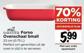 Vomar Voordeelmarkt Sabatier Forno Ovenschaal Small aanbieding