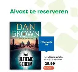 The Read Shop Het ultieme geheim Verschijnt 9 september aanbieding