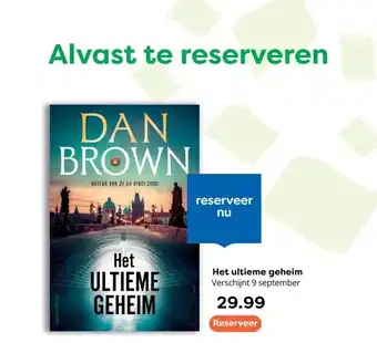 The Read Shop Het ultieme geheim Verschijnt 9 september aanbieding