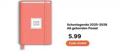 The Read Shop Schoolagenda 2025-2026 A6 gebonden Pastel aanbieding