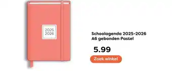 The Read Shop Schoolagenda 2025-2026 A6 gebonden Pastel aanbieding