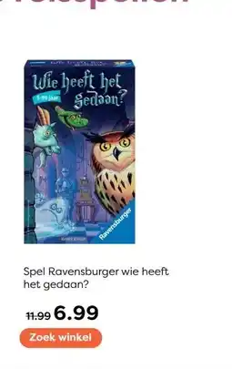 The Read Shop Spel Ravensburger wie heeft het gedaan? aanbieding