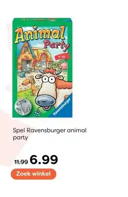 The Read Shop Spel Ravensburger animal party aanbieding