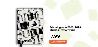 The Read Shop Schoolagenda 2025-2026 Studie X-ray offwhite aanbieding