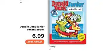 The Read Shop Donald Duck Junior Vakantieboek aanbieding