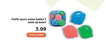 The Read Shop Fluffy spons water ballen 3 stuks op kaart aanbieding