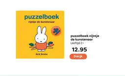 The Read Shop puzzelboek nijntje de kunstenaar Leeftijd 2+ aanbieding