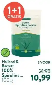 Holland & Barrett 100% Spirulina Poeder Biologisch aanbieding