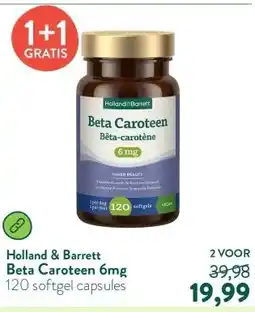 Holland & Barrett Beta Caroteen 6mg aanbieding