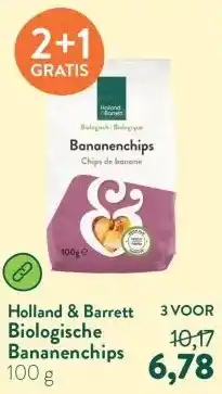 Holland & Barrett Biologische Bananenchips aanbieding