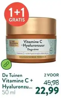 Holland & Barrett Vitamine C + Hyaluronzuur Dagcrème aanbieding