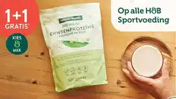 Holland & Barrett 1+1 GRATIS Op alle H&B Sportvoeding aanbieding