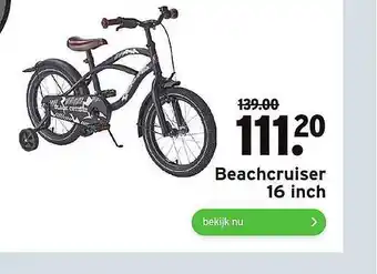 GAMMA Beachcruiser 16 Inch Fiets aanbieding