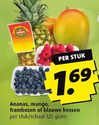 Boni Ananas, mango, frambozen of blauwe bessen aanbieding