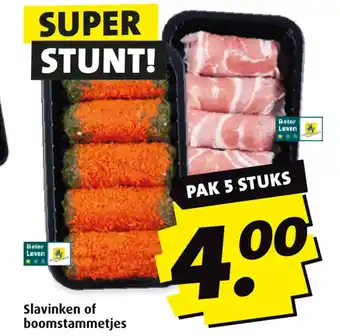 Boni Slavinken of boomstammetjes aanbieding