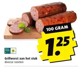 Boni Grillworst aan het stuk aanbieding
