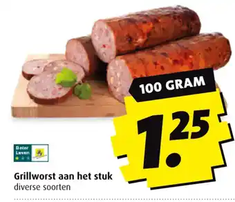 Boni Grillworst aan het stuk aanbieding