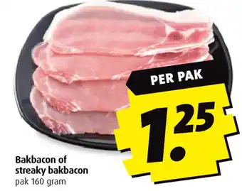 Boni Bakbacon of streaky bakbacon aanbieding