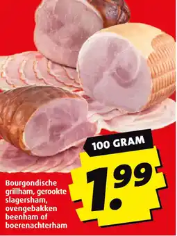 Boni Bourgondische grillham, gerookte slagersham, ovengebakken beenham of boerenachterham aanbieding