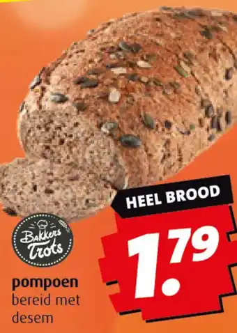 Boni pompoen aanbieding