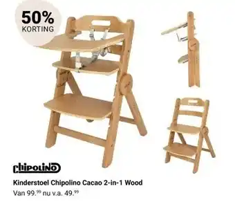 Van Asten BabySuperstore Kinderstoel Chipolino Cacao 2-in-1 aanbieding