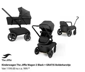 Van Asten BabySuperstore Kinderwagen The Jiffle Wagon 2 Black aanbieding